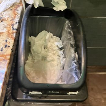 Asian Buffet - Trash cans in bathroom full of used toilet paper. - Buffets Near Me - McKinney, Texas Asian Buffet - Trash cans in bathroom full of used toilet paper. - Buffets Near Me - McKinney, Texas