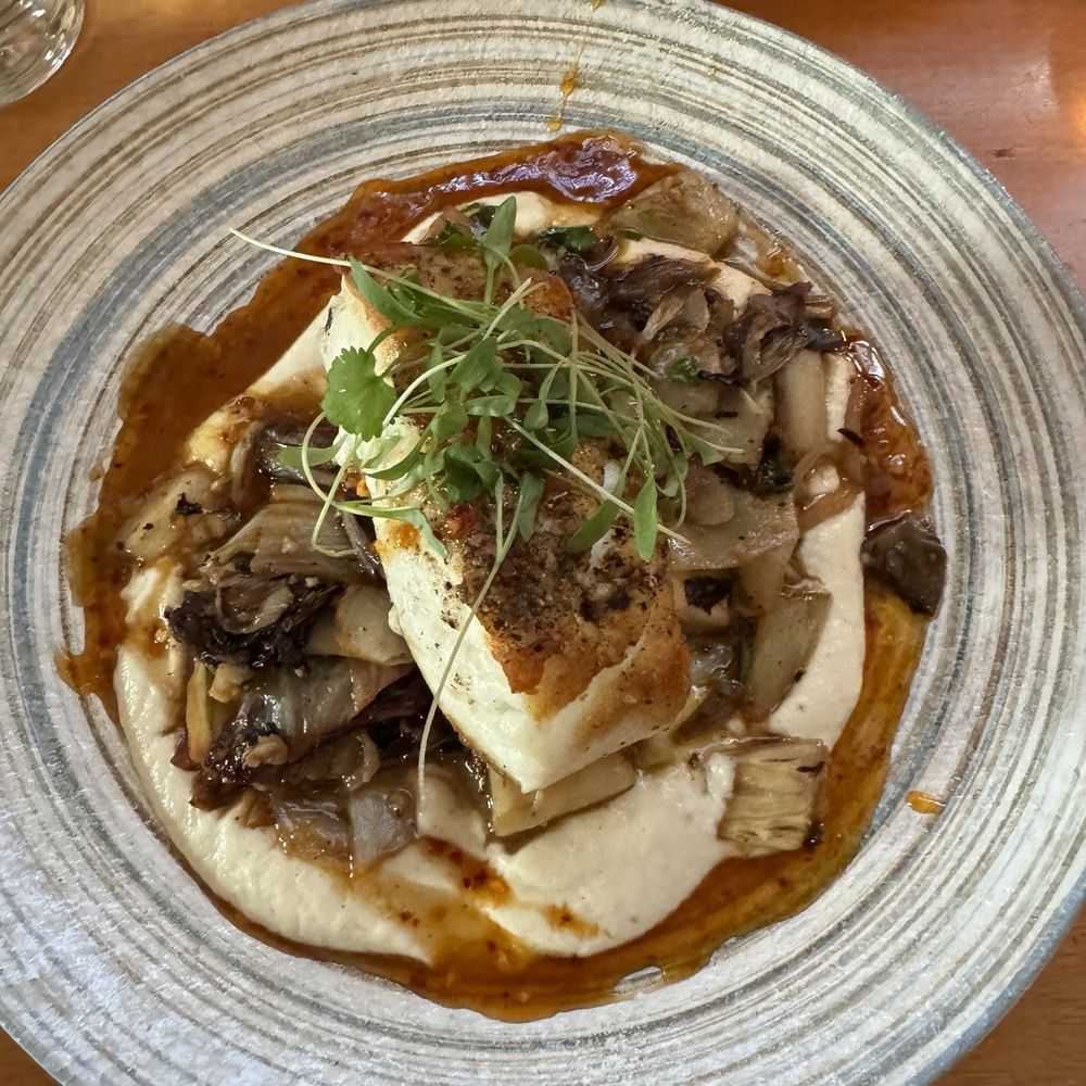 Trio American Bistro - Pan Seared Alaskan Halibut - New American Near Me - Jackson, Wyoming Trio American Bistro - Pan Seared Alaskan Halibut - New American Near Me - Jackson, Wyoming