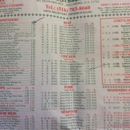 the menu