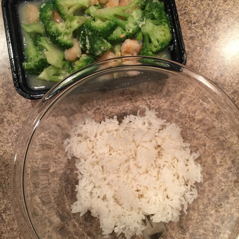 China Garden - You get one container of the shrimp, sauce and broccoli and one container of rice (I prefer steamed). - Chinese Near Me - Sun City, California