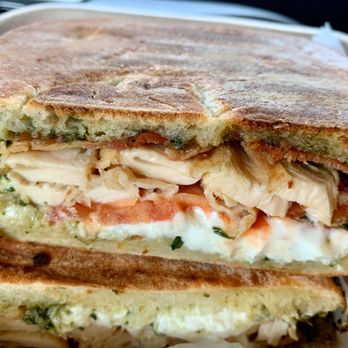 Fendu Boulangerie - Pesto chicken bacon goat cheese panini - Bakeries Near Me - Honolulu, Hawaii Fendu Boulangerie - Pesto chicken bacon goat cheese panini - Bakeries Near Me - Honolulu, Hawaii