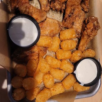 Buffalo Wild Wings - $15 bone in wings and tater tots ($1 upcharge) regular price $14 - American Near Me - Honolulu, Hawaii Buffalo Wild Wings - $15 bone in wings and tater tots ($1 upcharge) regular price $14 - American Near Me - Honolulu, Hawaii