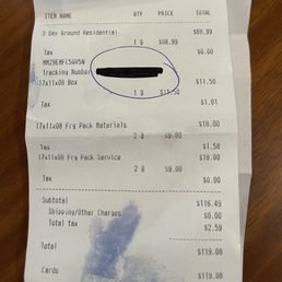 $119 to mail a $10 shirt $119 to mail a $10 shirt