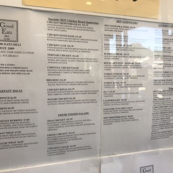 Good Eats Deli - The menu - Delis Near Me - Fair Oaks, California Good Eats Deli - The menu - Delis Near Me - Fair Oaks, California