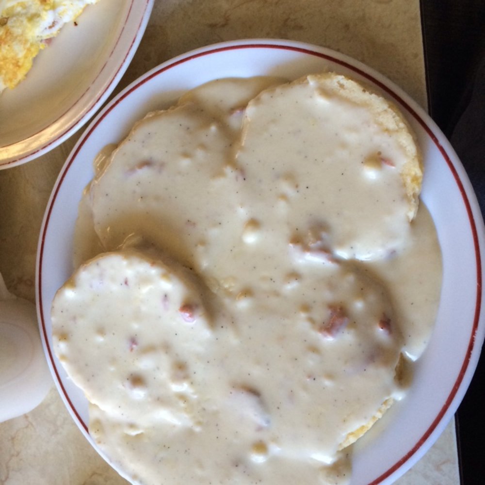 Mountain Shadows - Chipped beef gravy on biscuits! Yum! - Diners Near Me - Blue Ridge, Pennsylvania Mountain Shadows - Chipped beef gravy on biscuits! Yum! - Diners Near Me - Blue Ridge, Pennsylvania