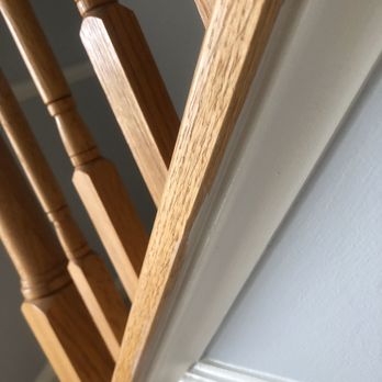 George's Painting - Sloppy paint work along stairs - Painters Near Me George's Painting - Sloppy paint work along stairs - Painters Near Me