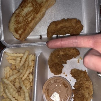 Raising Cane's Chicken Fingers - What's up with the little baby chicken fingers, tonight?!?! Could've thrown an extra one in, since they're so small. - Fast Food Near Me - Omaha, Nebraska Raising Cane's Chicken Fingers - What's up with the little baby chicken fingers, tonight?!?! Could've thrown an extra one in, since they're so small. - Fast Food Near Me - Omaha, Nebraska
