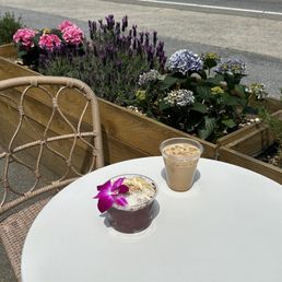 açaí bowl and coffee açaí bowl and coffee