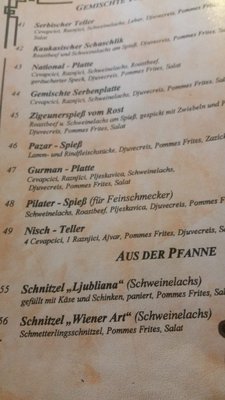 Menu photo 1 Gaststätte Dubrovnik Ansbach, BY