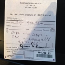 Name, measurements and expiration date all written incorrectly.