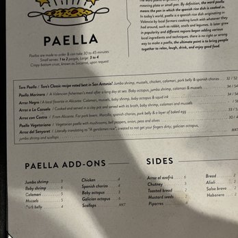 Toro Kitchen + Bar - Paella - Tapas Bars Near Me - San Antonio, Texas