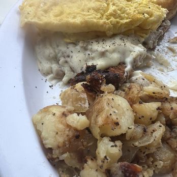 Chick & Ruth’s Delly - Chicken Fried Steak, gravy and eggs - Delis Near Me - Annapolis, Maryland