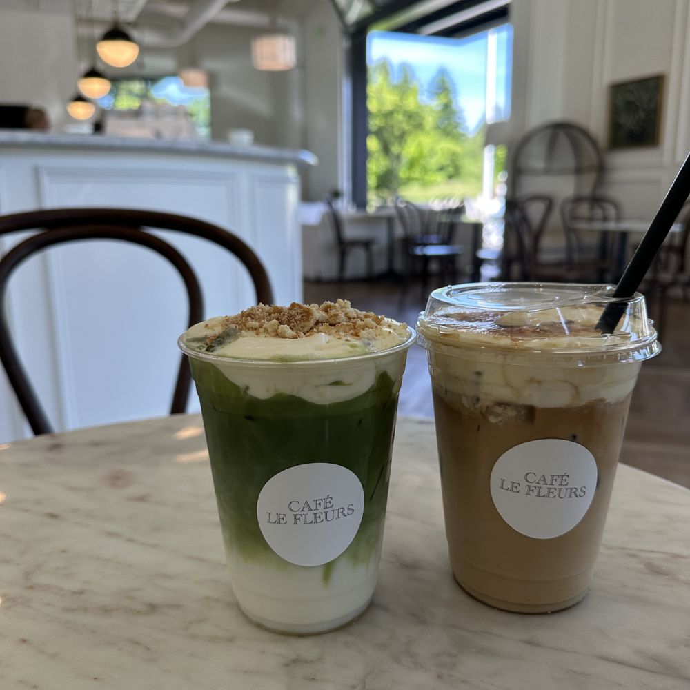 Banana pudding matcha & Creme brulee latte