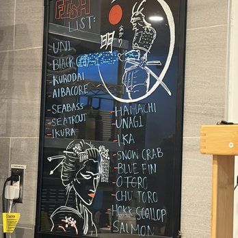 Akari Sushi - Fish List - Sushi Bars Near Me - La Jolla, California