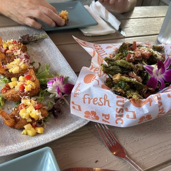 Shorefyre Beach Bar & Grill - Coconut Shrimp & Fried Brussels Sprouts appetizers - Breakfast & Brunch Near Me - Honolulu, Hawaii Shorefyre Beach Bar & Grill - Coconut Shrimp & Fried Brussels Sprouts appetizers - Breakfast & Brunch Near Me - Honolulu, Hawaii