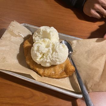Rib Country BBQ - Murphy - Fried apple pie with ice cream, it was okay, I've had better. - Barbeque Near Me - Murphy, North Carolina