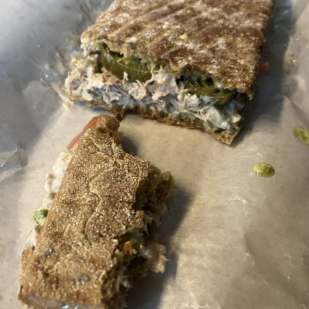 JOE & THE JUICE - Spicy Tuna Sandwich (around $12) - Coffee & Tea Near Me - Seattle, Washington JOE & THE JUICE - Spicy Tuna Sandwich (around $12) - Coffee & Tea Near Me - Seattle, Washington