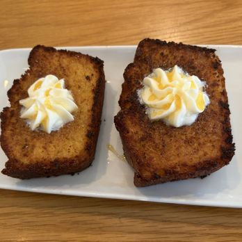 Kapa Hale - Grilled cornbread with butter and honey - Hawaiian Near Me - Honolulu, Hawaii Kapa Hale - Grilled cornbread with butter and honey - Hawaiian Near Me - Honolulu, Hawaii