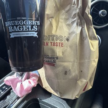 Bruegger's Bagels - "cold brew" with no flavor or cream??? not what was shown in store - Bagels Near Me - Temecula, California