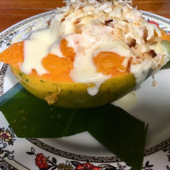 The Coffee Shack - The papaya boat. I don't really love papaya and I ate this twice. - Coffee & Tea Near Me - Captain Cook, Hawaii The Coffee Shack - The papaya boat. I don't really love papaya and I ate this twice. - Coffee & Tea Near Me - Captain Cook, Hawaii