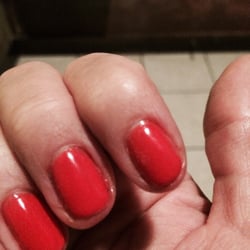 Garfield Ridge Salon & Spa - BTW these are gel nails...just had to leave before I wasted anymore of my time and $$$