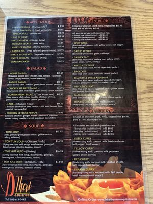 Menu photo 1 D Thai Bistro Mesquite, NV