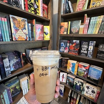 Bread & Roses - A medium specialty latte (about 7 dollars) - Bookstores Near Me - Hyannis, Massachusetts