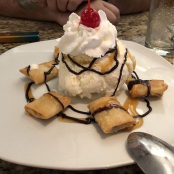 Thai Lanna 2 - Coconut ice cream and fried banana - Thai Near Me - Port Richey, Florida Thai Lanna 2 - Coconut ice cream and fried banana - Thai Near Me - Port Richey, Florida