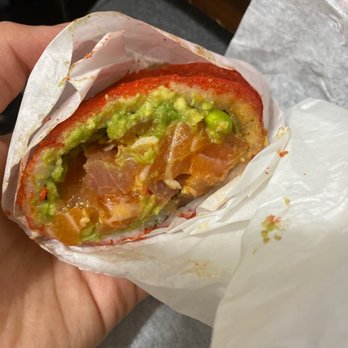 PokiTomik - Poke Burrito with salmon and tuna - Poke Near Me - Valley Glen, California