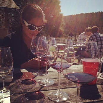 Goldeneye Winery - My sister teaching me the Golden Eye wines - Wineries Near Me - Philo, California Goldeneye Winery - My sister teaching me the Golden Eye wines - Wineries Near Me - Philo, California