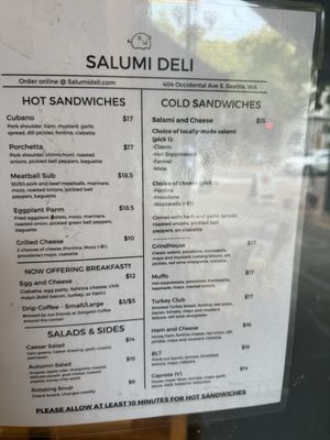 Menu photo 3 Salumi Seattle, WA Menu photo 3 Salumi Seattle, WA