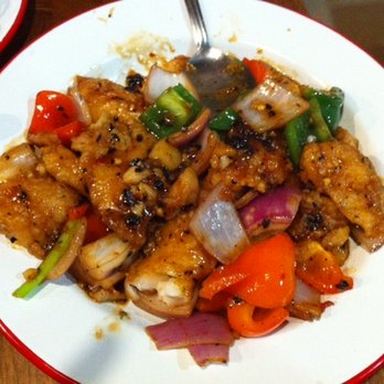 Fat Dragon - Fish in Black Bean Sauce. Delicious, great accent veggies. - Chinese Near Me - Los Angeles, California Fat Dragon - Fish in Black Bean Sauce. Delicious, great accent veggies. - Chinese Near Me - Los Angeles, California