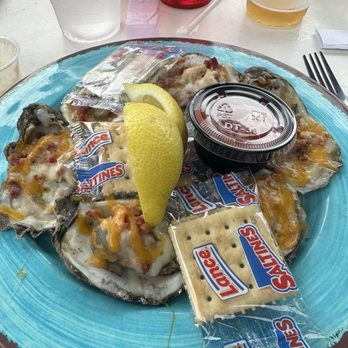 Sharky's Beachfront Restaurant - Baked oysters - Seafood Near Me - Panama City Beach, Florida