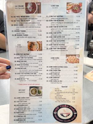 Menu photo 3 Pho Thien Phat Richmond, VA