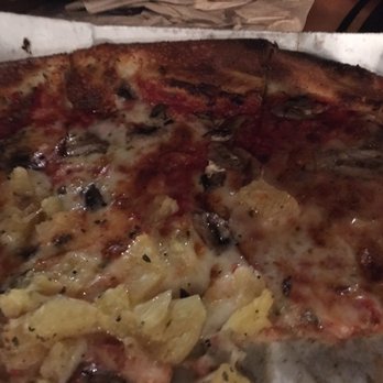 URBN - Burnt mushroom & pineapple pizza - Pizza Near Me - Vista, California