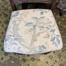 E A Upholstery - Chair cushions that were recovered.