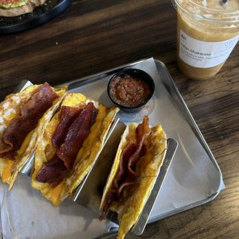 Bully Brew - - Breakfast tacos  - Vanilla caramel shaken espresso w/ cold foam & caramel drizzle  - Iced caramel macchiato - Coffee & Tea Near Me - Peoria, Arizona