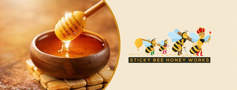 Sticky Bee Honey Works Logo