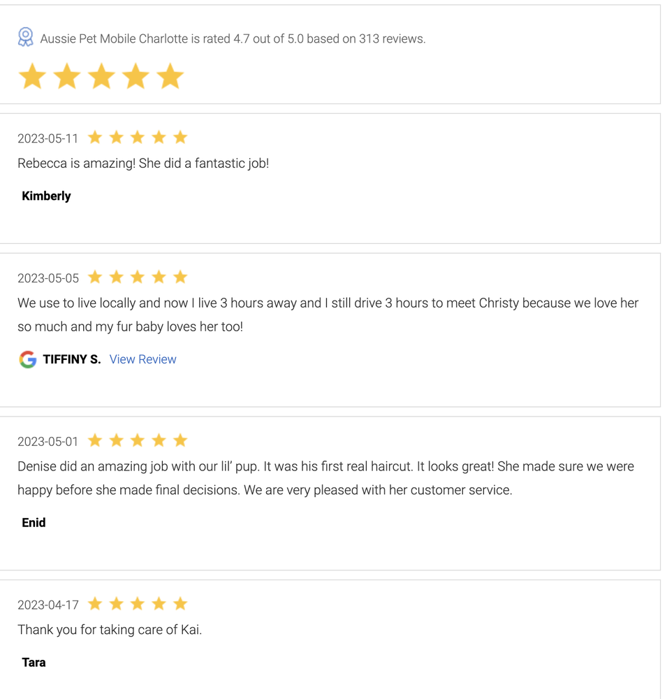 AUSSIE PET MOBILE OF CHARLOTTE 41 Photos & 14 Reviews Charlotte, North Carolina Pet