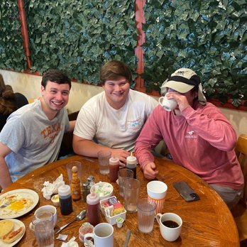 Red River Cafe - My pals. French toast, flapjacks, & smilez - Breakfast & Brunch Near Me - Austin, Texas