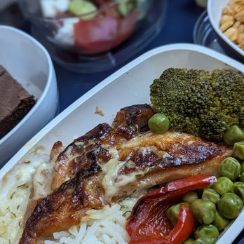 LOT Polish Airlines - My dinner was really good. Chicken was perfectly juicy. I'm not sure if broccoli is the best choice for a meal on a plane. - Airlines Near Me - Newark, New Jersey LOT Polish Airlines - My dinner was really good. Chicken was perfectly juicy. I'm not sure if broccoli is the best choice for a meal on a plane. - Airlines Near Me - Newark, New Jersey