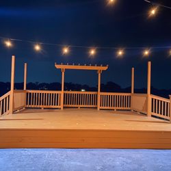 Stage with lights