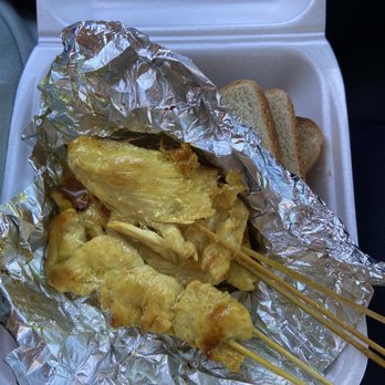 Ontar Thai Restaurant - Chicken sa-tay  Tiny portions of dry unflavored chicken. - Thai Near Me - Ontario, California