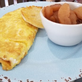 Poquoson Diner - cheese omelet with English muffin and fried apples - American Near Me - Poquoson, Virginia Poquoson Diner - cheese omelet with English muffin and fried apples - American Near Me - Poquoson, Virginia