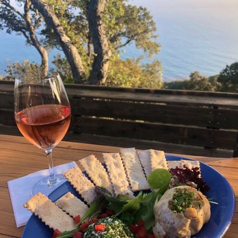 Nepenthe - Goat cheese & roasted garlic app. Delicious! - New American Near Me - Big Sur, California