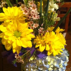Rolling Meadows Florist - I enjoyed the little pink blossoms, whatever they're called most. Still wish they had lilies...