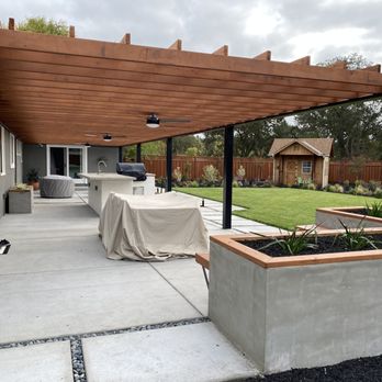 Don Ricardo Landscaping & Maintenance - Full finish pergola with kitchen - Landscaping Near Me Don Ricardo Landscaping & Maintenance - Full finish pergola with kitchen - Landscaping Near Me