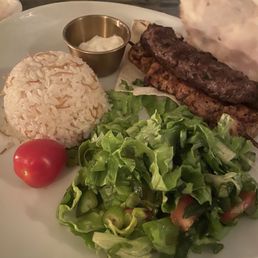 Mix grill platter with delicious rice