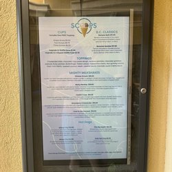 Scoops - Menu