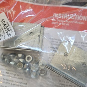 Bryan Electrical Services - The unopened attic fan hardware assembly pack. - Electricians Near Me Bryan Electrical Services - The unopened attic fan hardware assembly pack. - Electricians Near Me